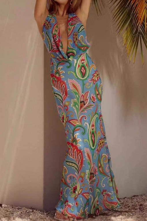 Conjunto de banho de duas peças com estampa Martha