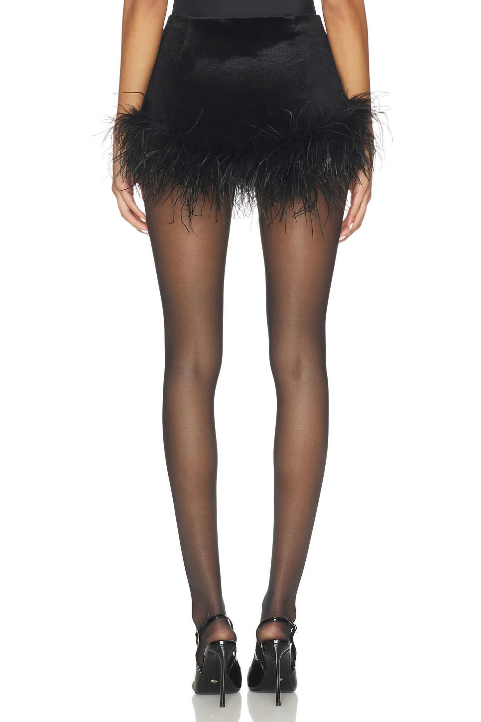 Chiffon afslappet skjorte & fløjlsnederdel-bukser med fjerkant