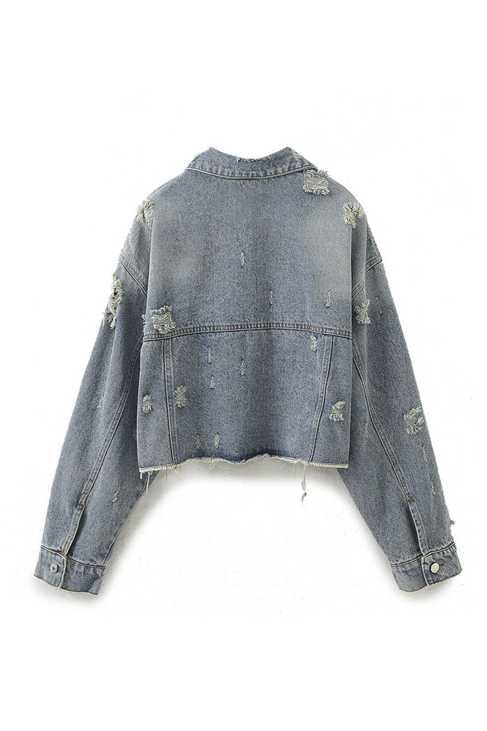Personalized Trendy Short Denim Suit