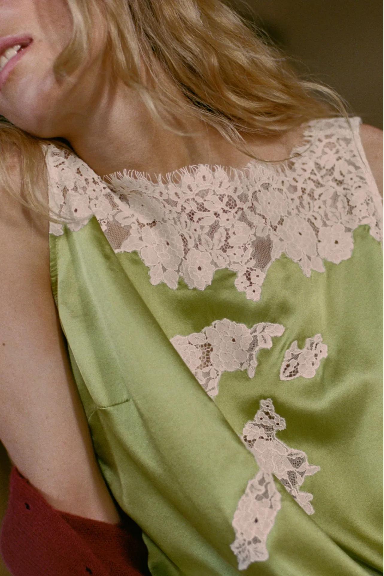 Verdant Lace Reverie Shorts Set