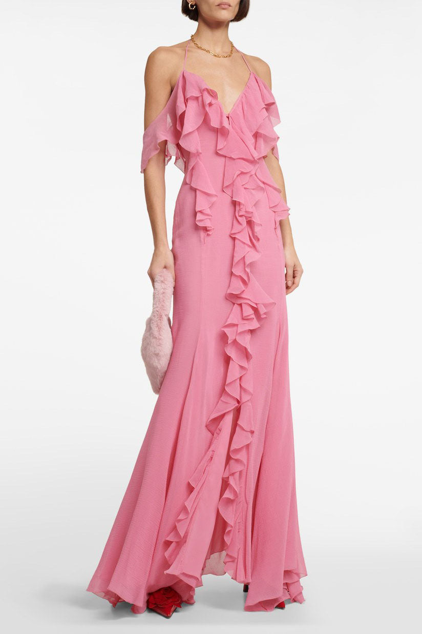 Pink Mist Rose Maxi Dress