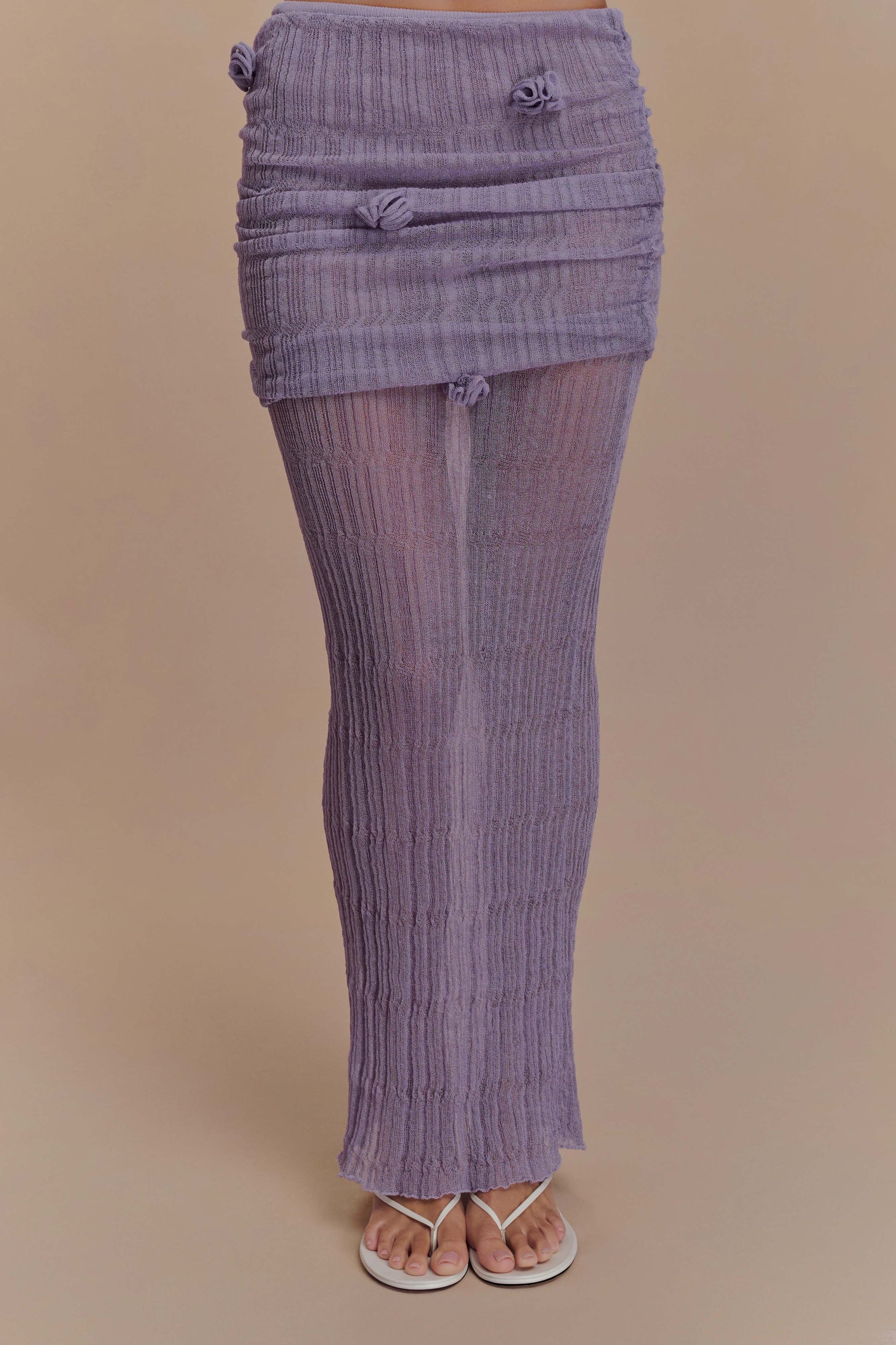 Orchid Long Sleeve Knit Skirt Set
