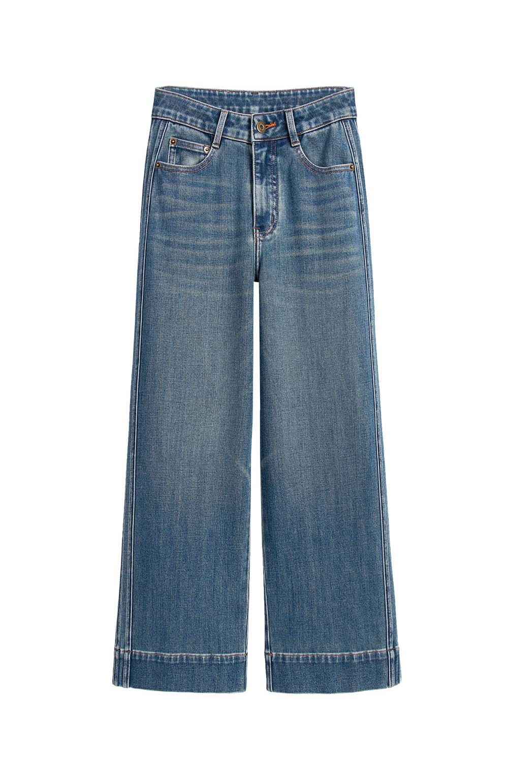 Franséisch Fritten Wide-Been Slim Jeans