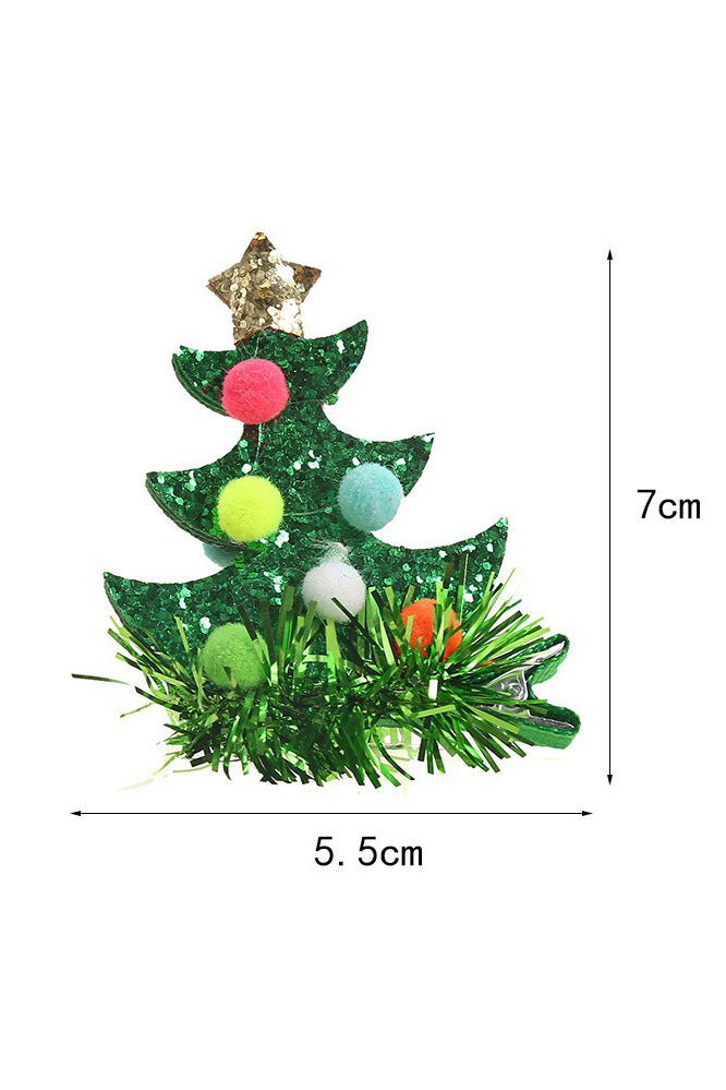 Forcina per capelli a forma di albero di Natale