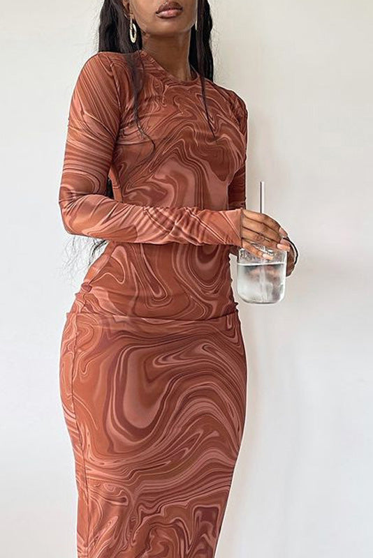 Gotické královny průsvitné zavěšené maxi šaty