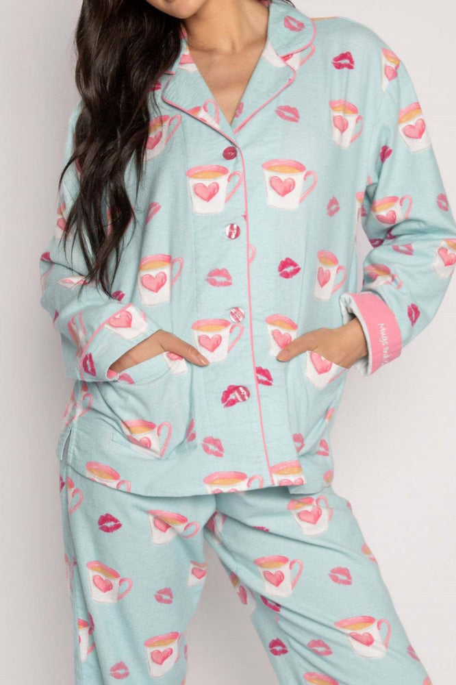 Hart en Lipafdruk Pyjama Set