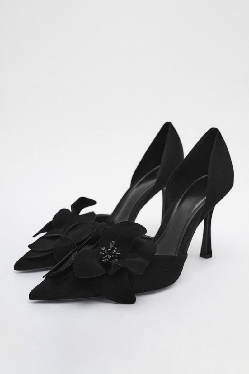 Blumme verschéinert Spitz High Heels