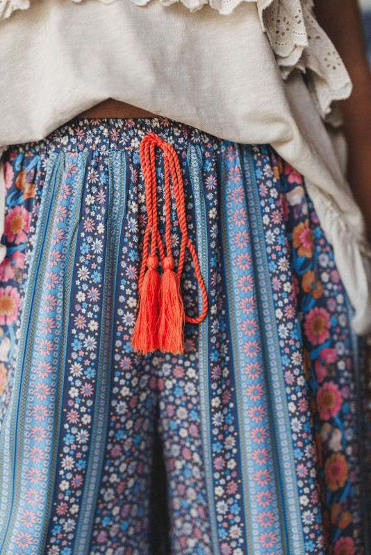 Aixika Printed Wide Leg Pants