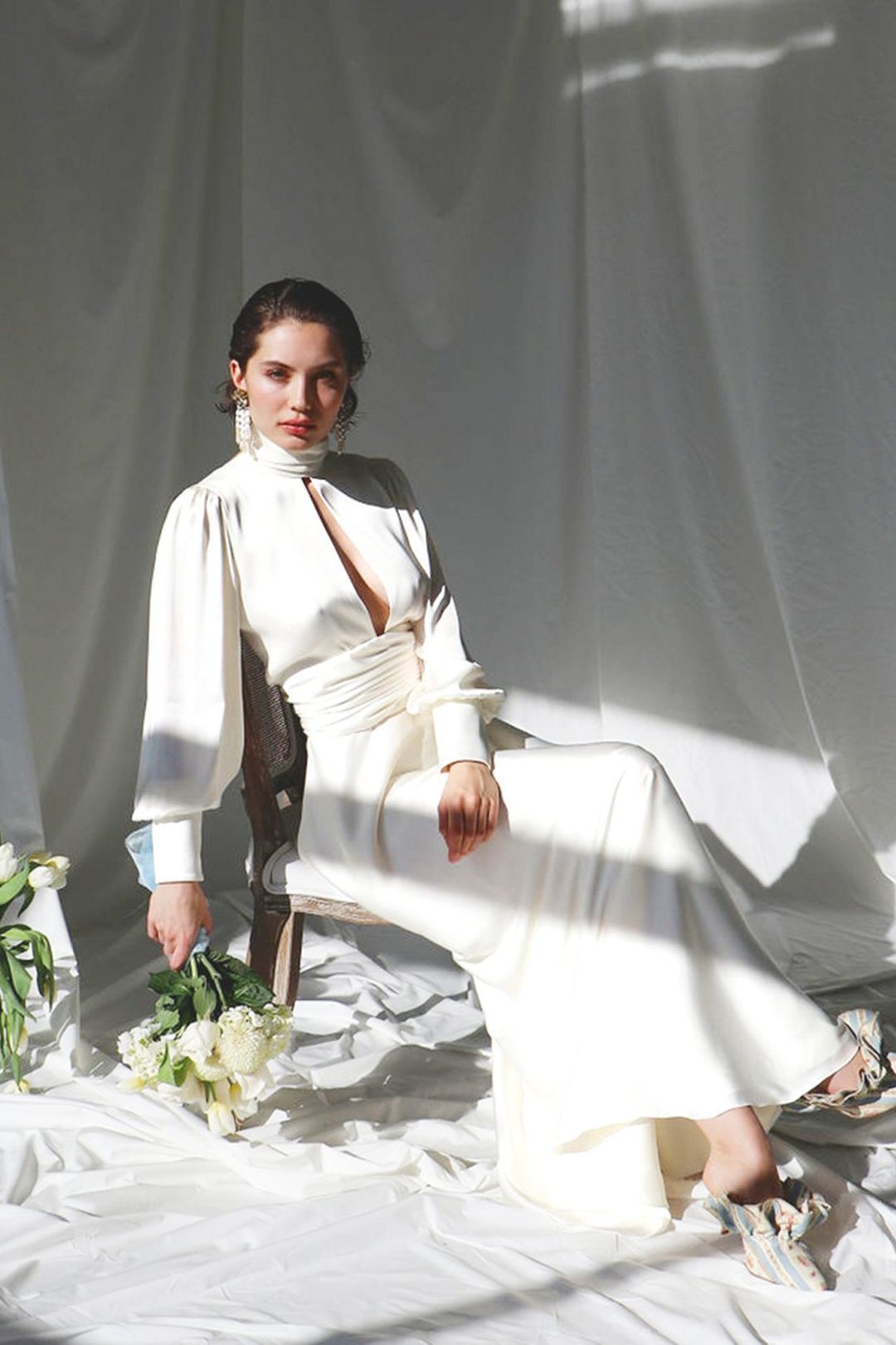 Galaxy White Evening Gown