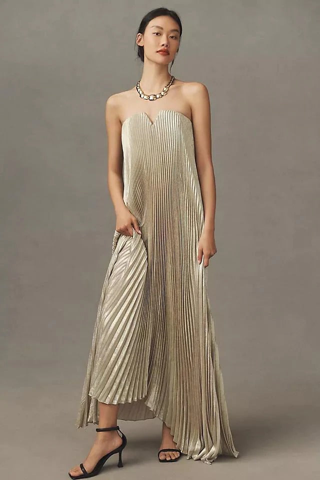 Schwarzes Abendkleid ohne Träger