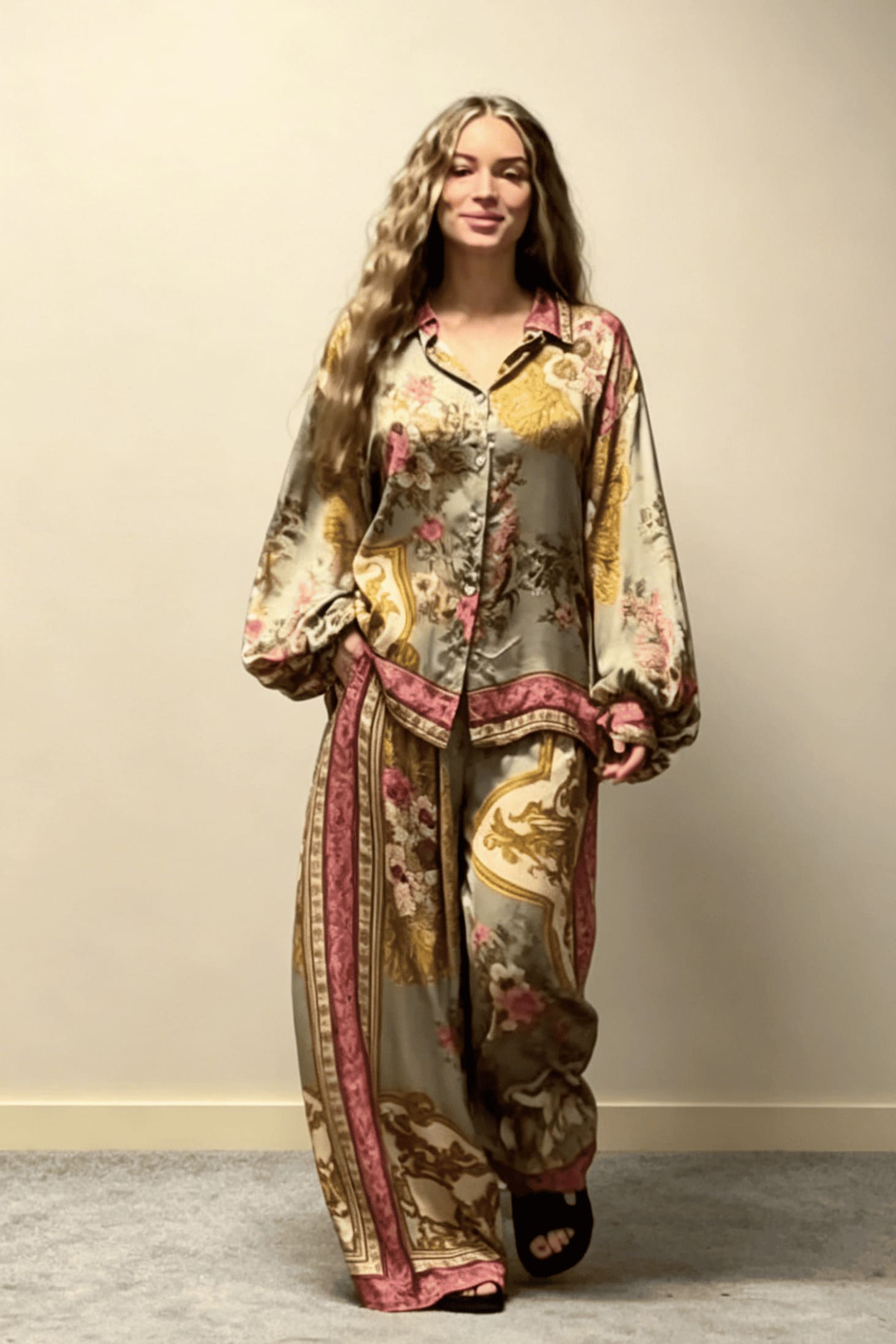 Sada kalhot s barokním květinovým vzorem