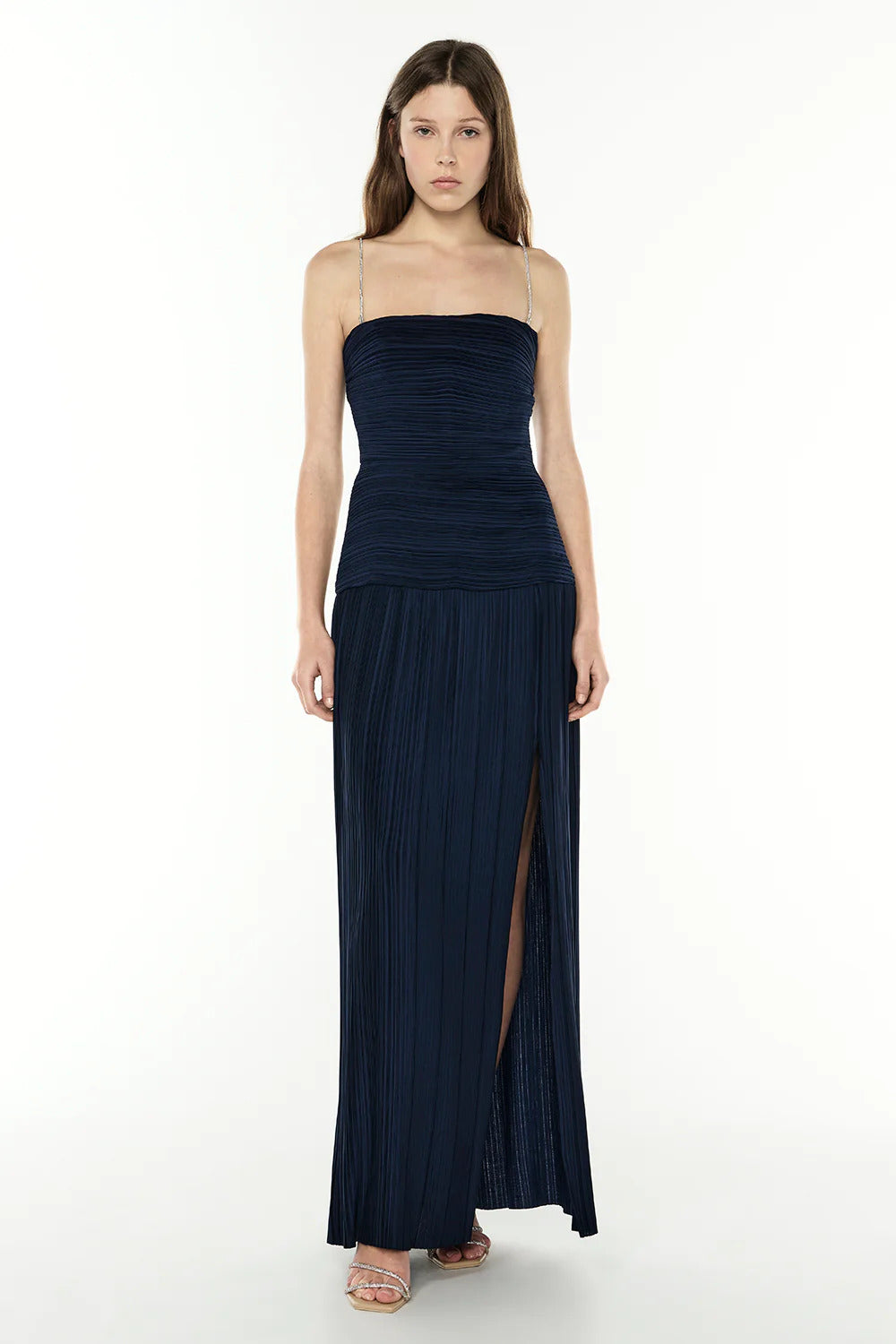 Regal Ruched Debut Maxi Dress