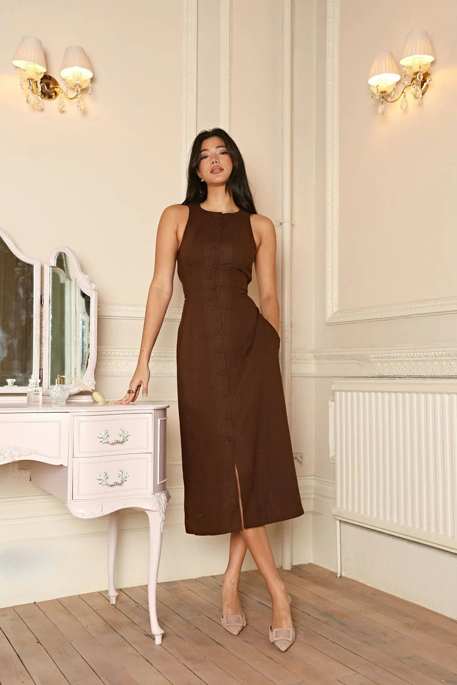 Farmwife Linen Dress