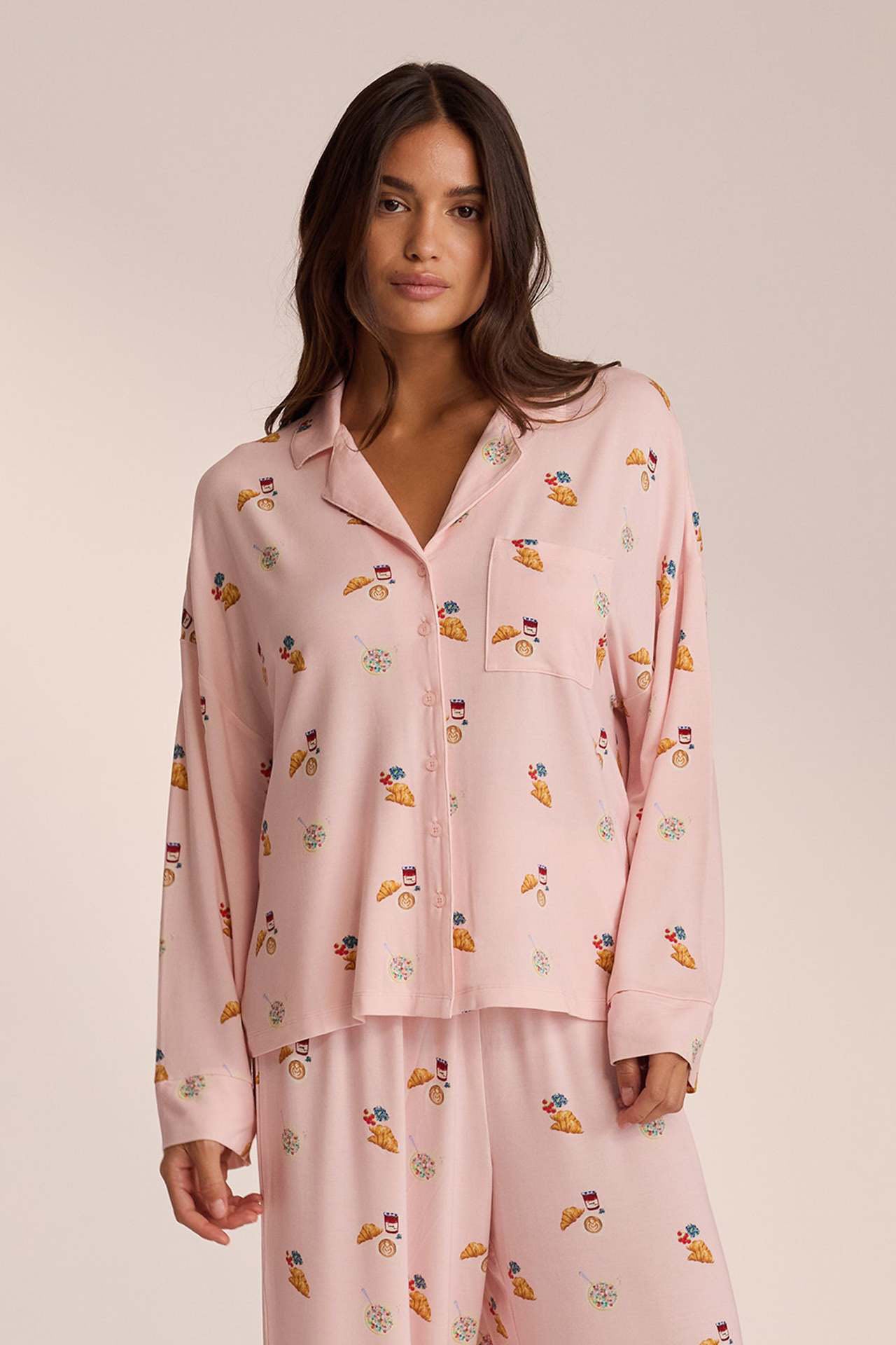 Food Print Pajama Set