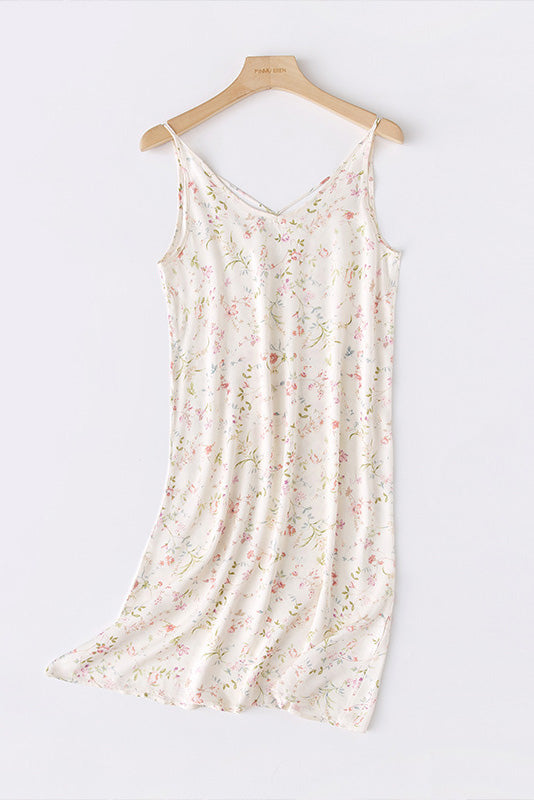 Printed Cross-Back Cami Dress