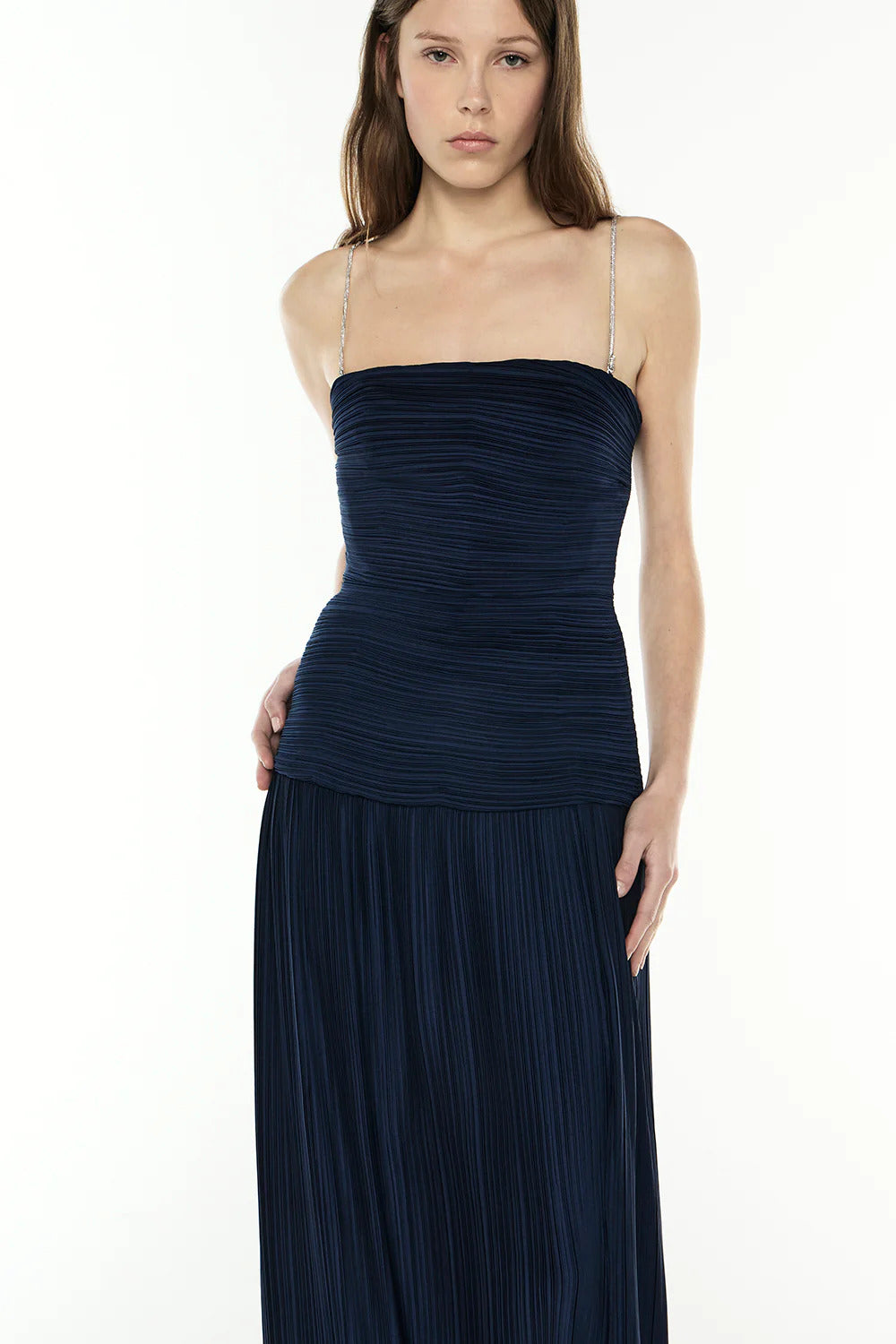 Regal Ruched Debut Maxi Dress