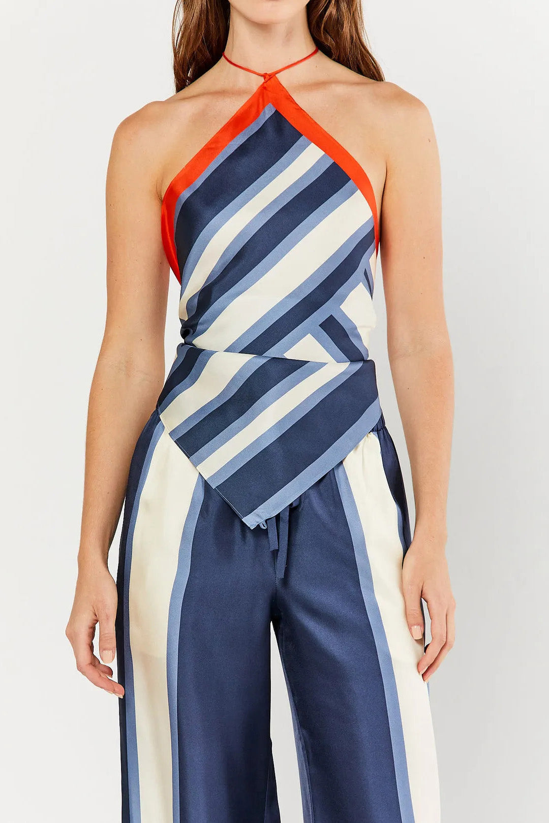 Conjunto de pantalones y bufanda cuadrada Dazed con estampado Studio