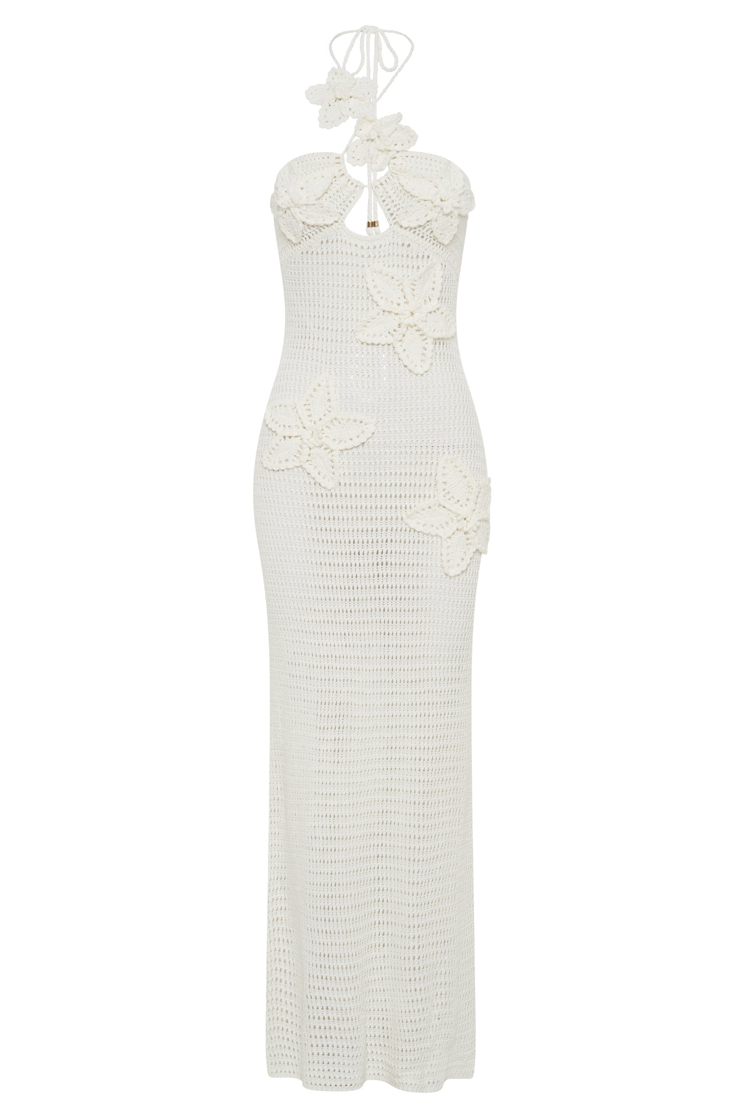 Beverly Floral Appliqué Crochet Maxi Dress