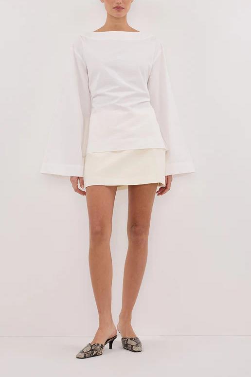Ivy White Long Sleeve Top