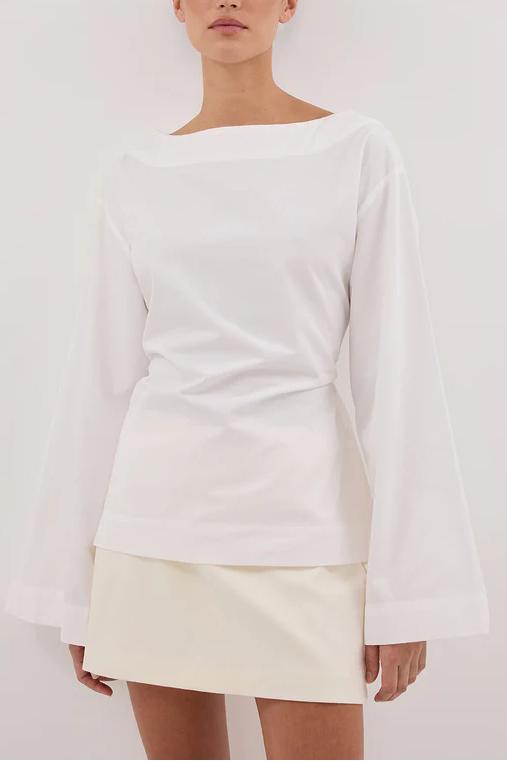 Ivy White Long Sleeve Top