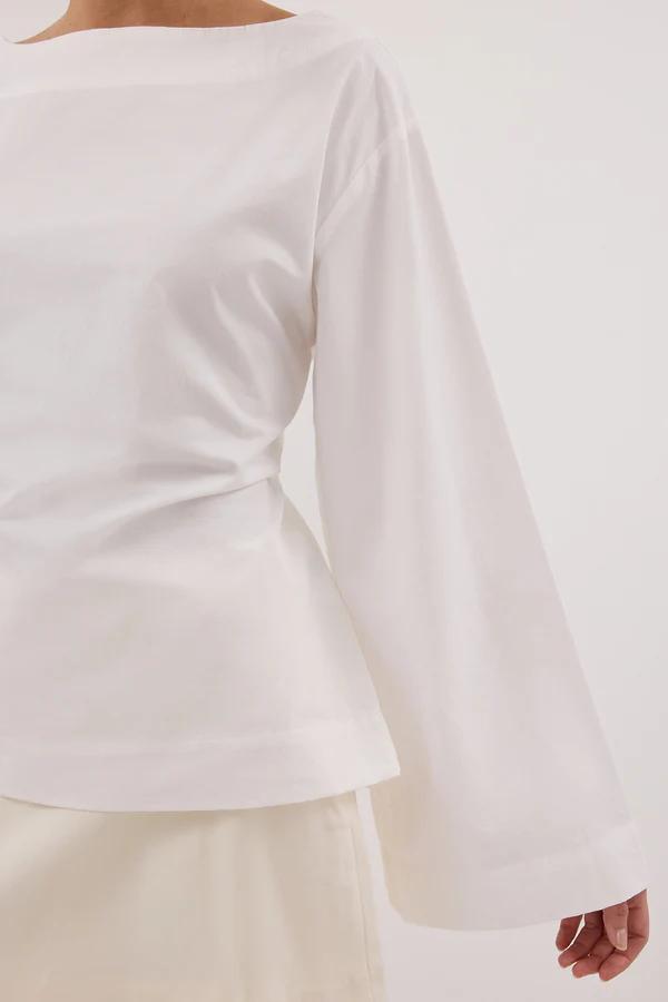 Ivy White Long Sleeve Top