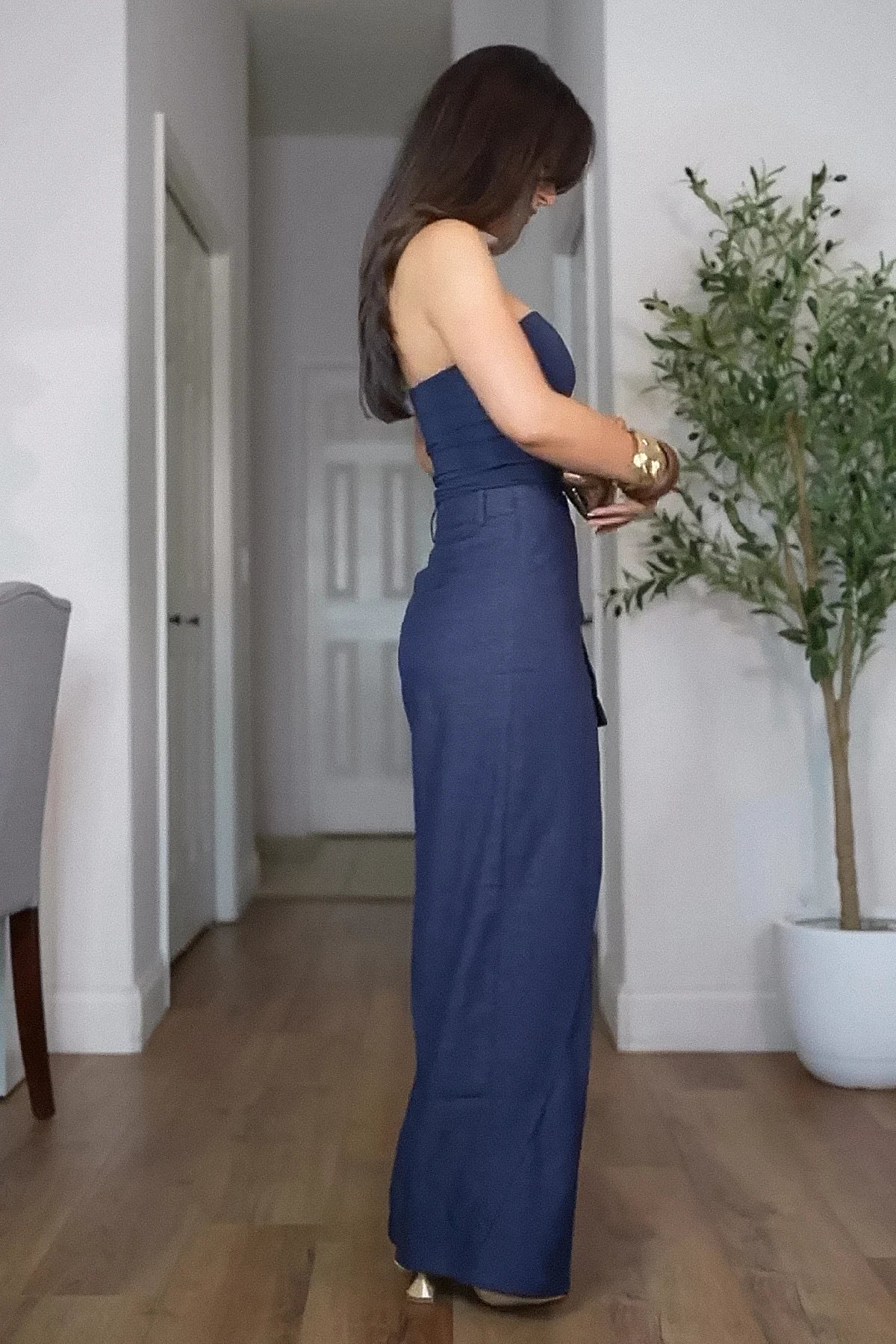Stylish Wrap Overlay Pants Set