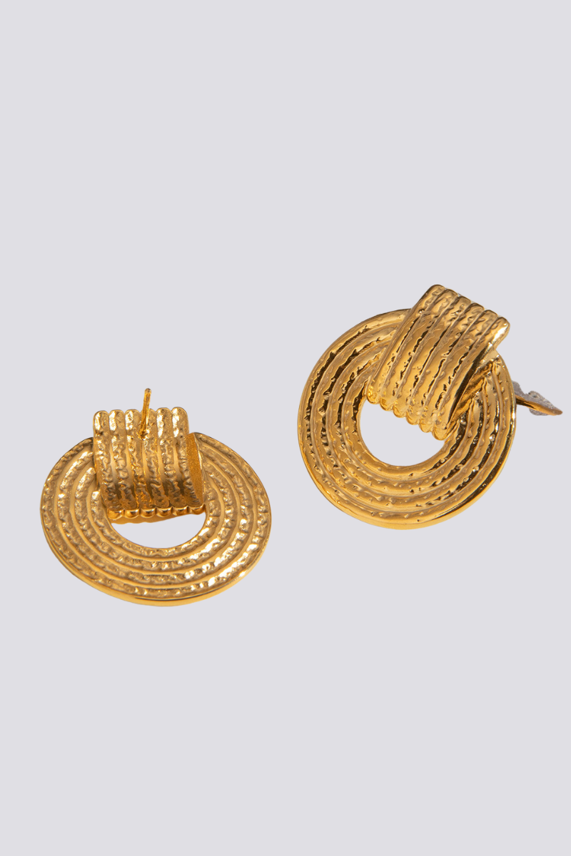 Elvire Round Earrings