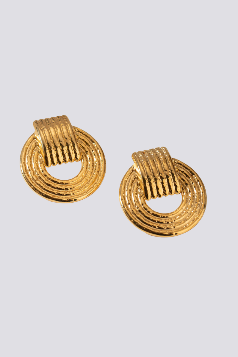 Elvire Round Earrings