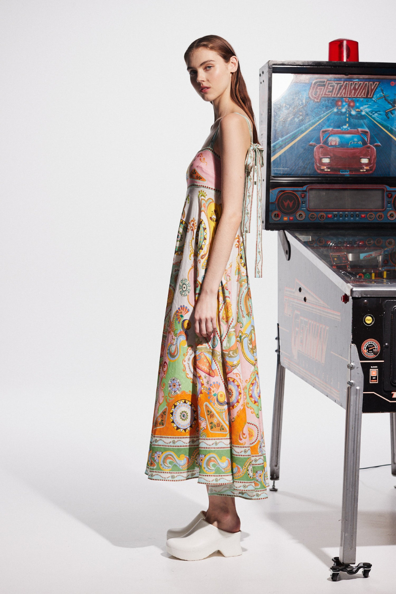 Estelle Spaghetti Paisley Maxi-jurk