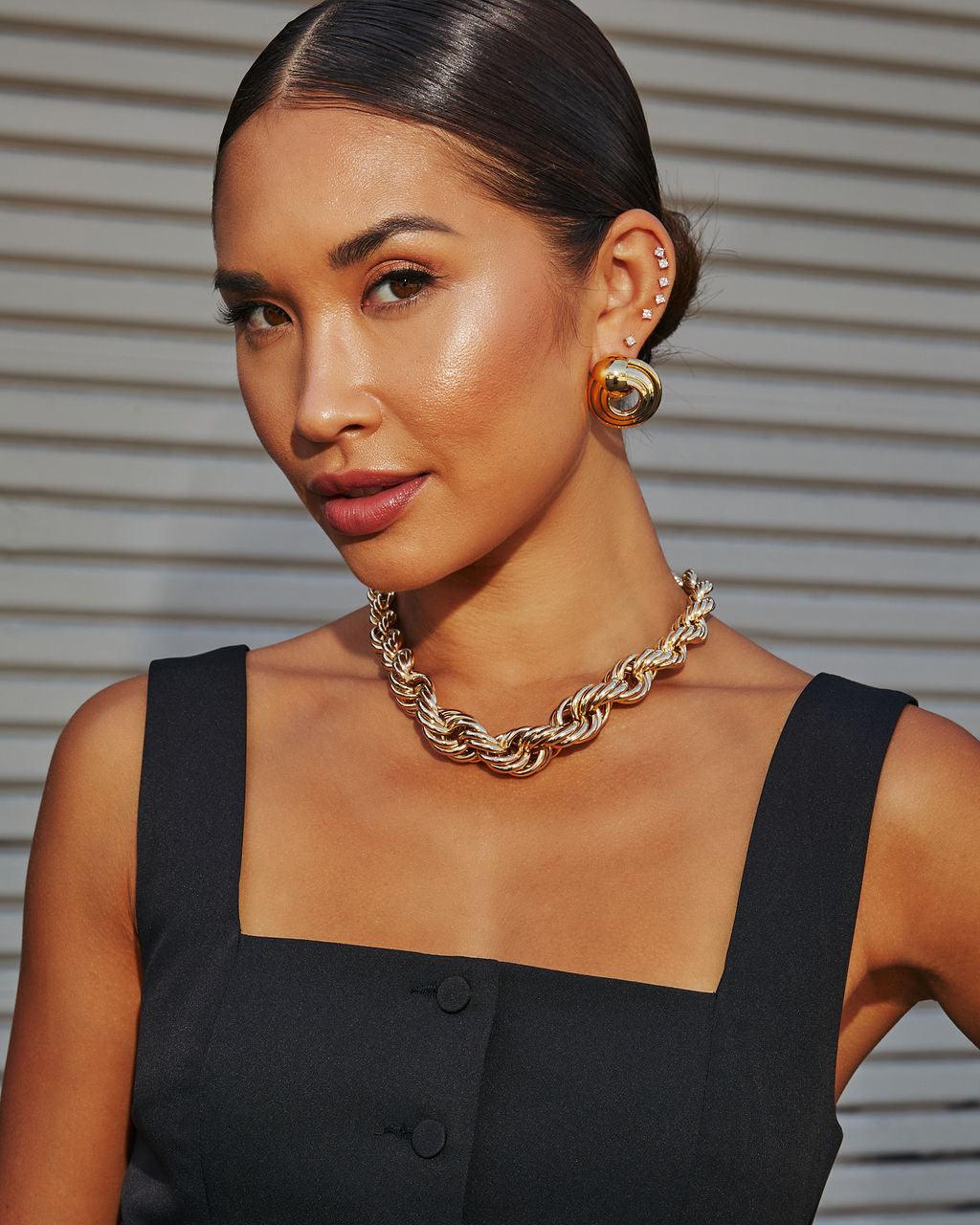 Collier épais torsadé Rope You In