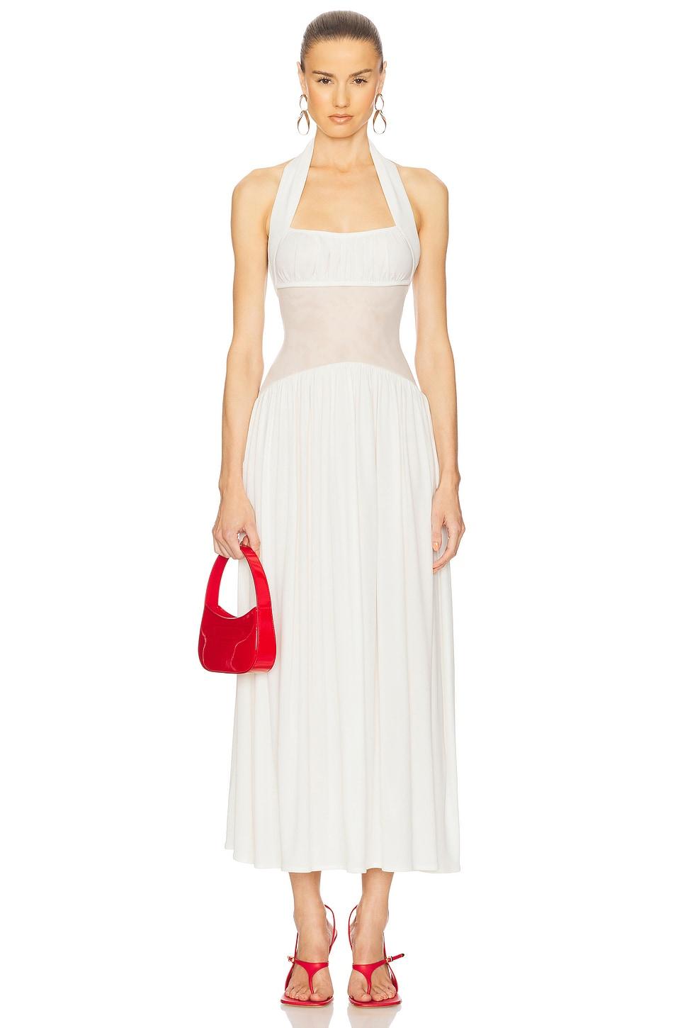 Leola Halter Neck Bra Maxi Dress