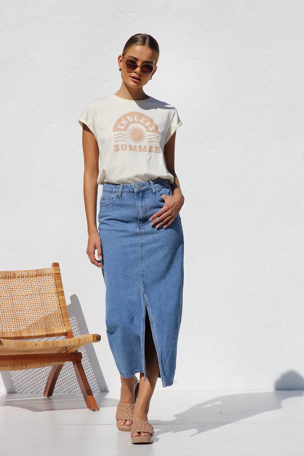 April Denim Skirt