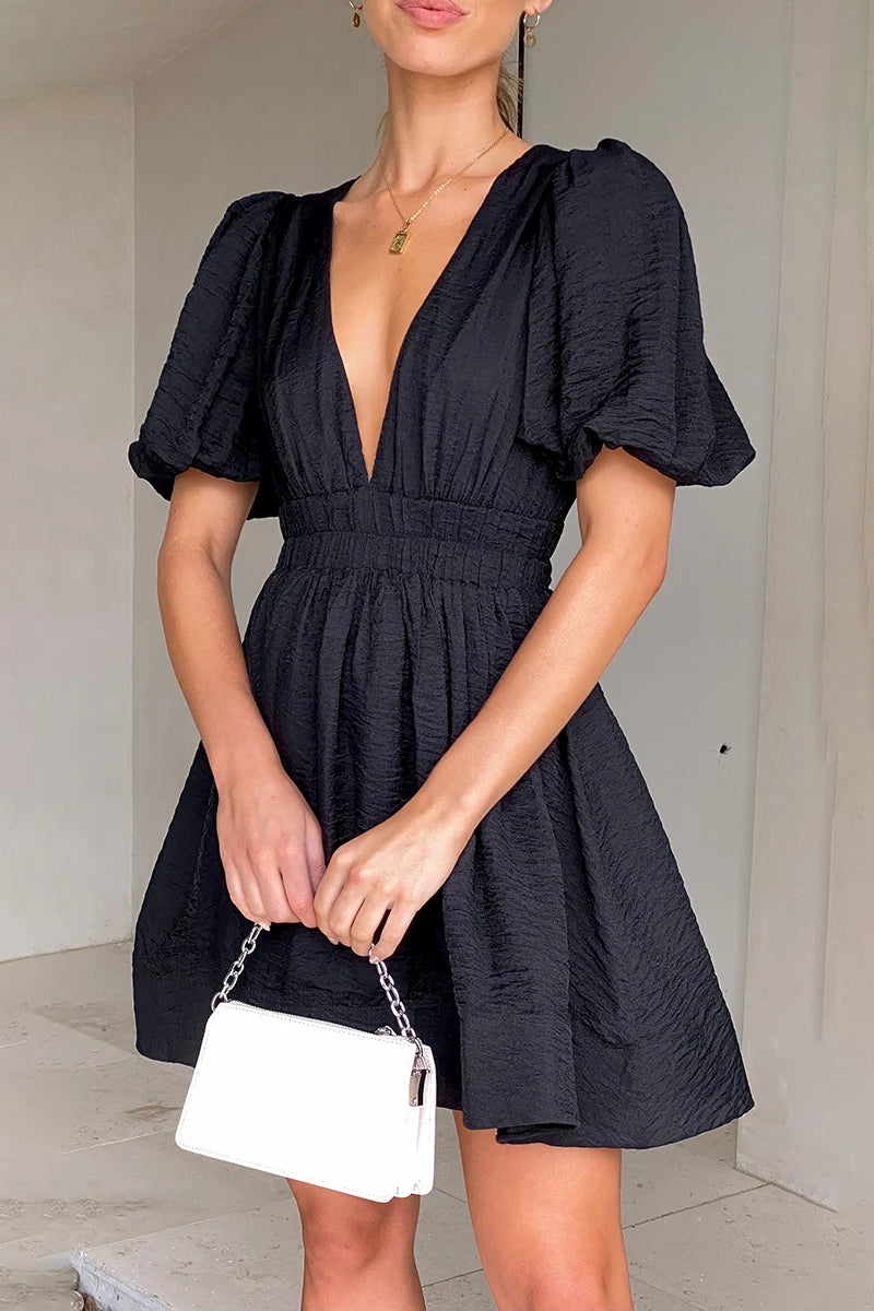 Robe courte Erin - Noir