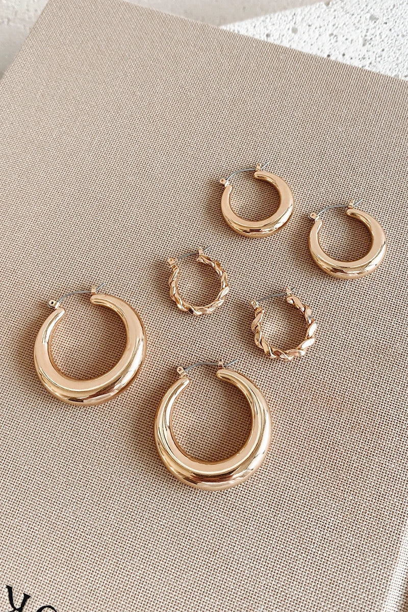 Classic Hoop Set - Gold