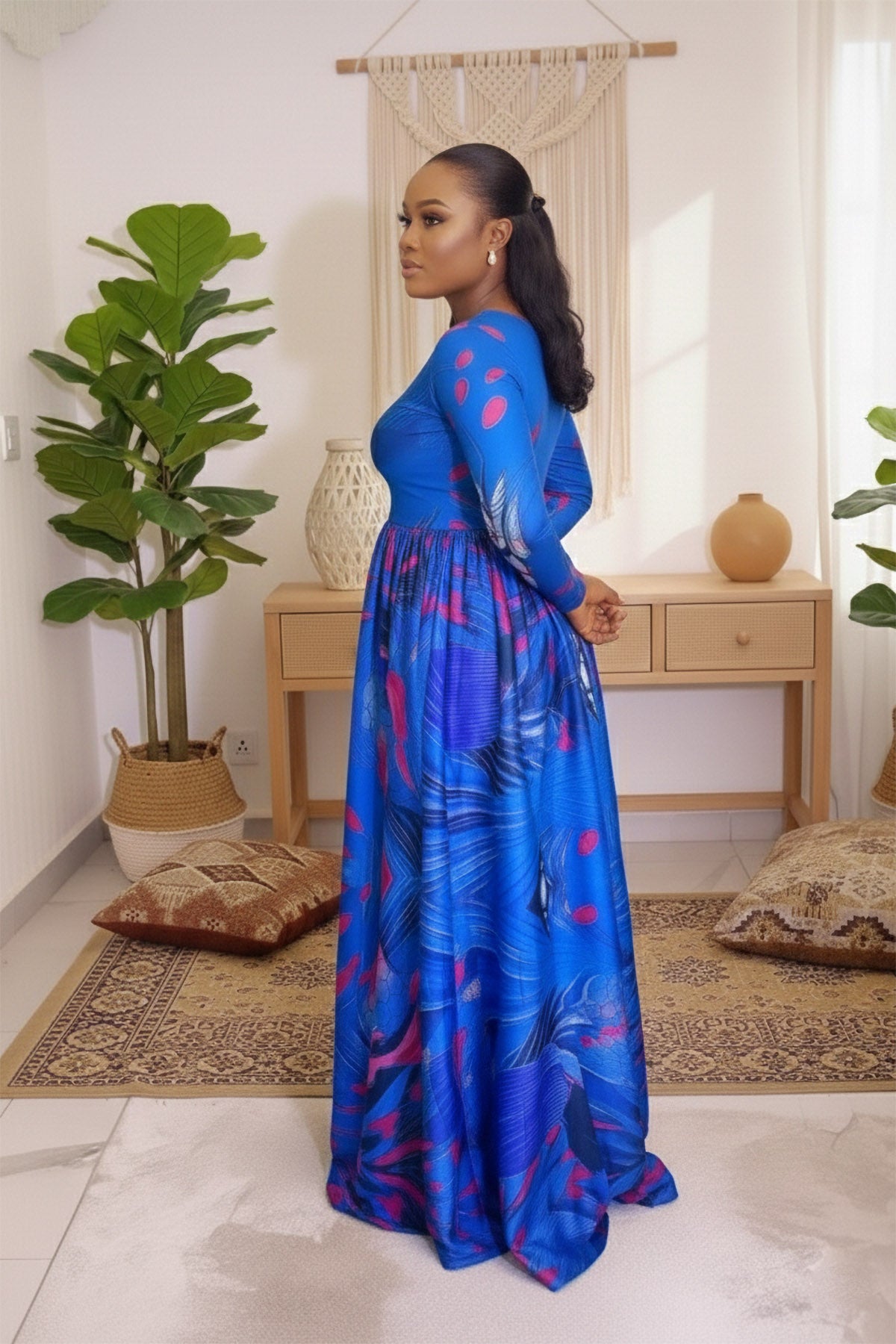 Vortex Blomster Maxi Kjole