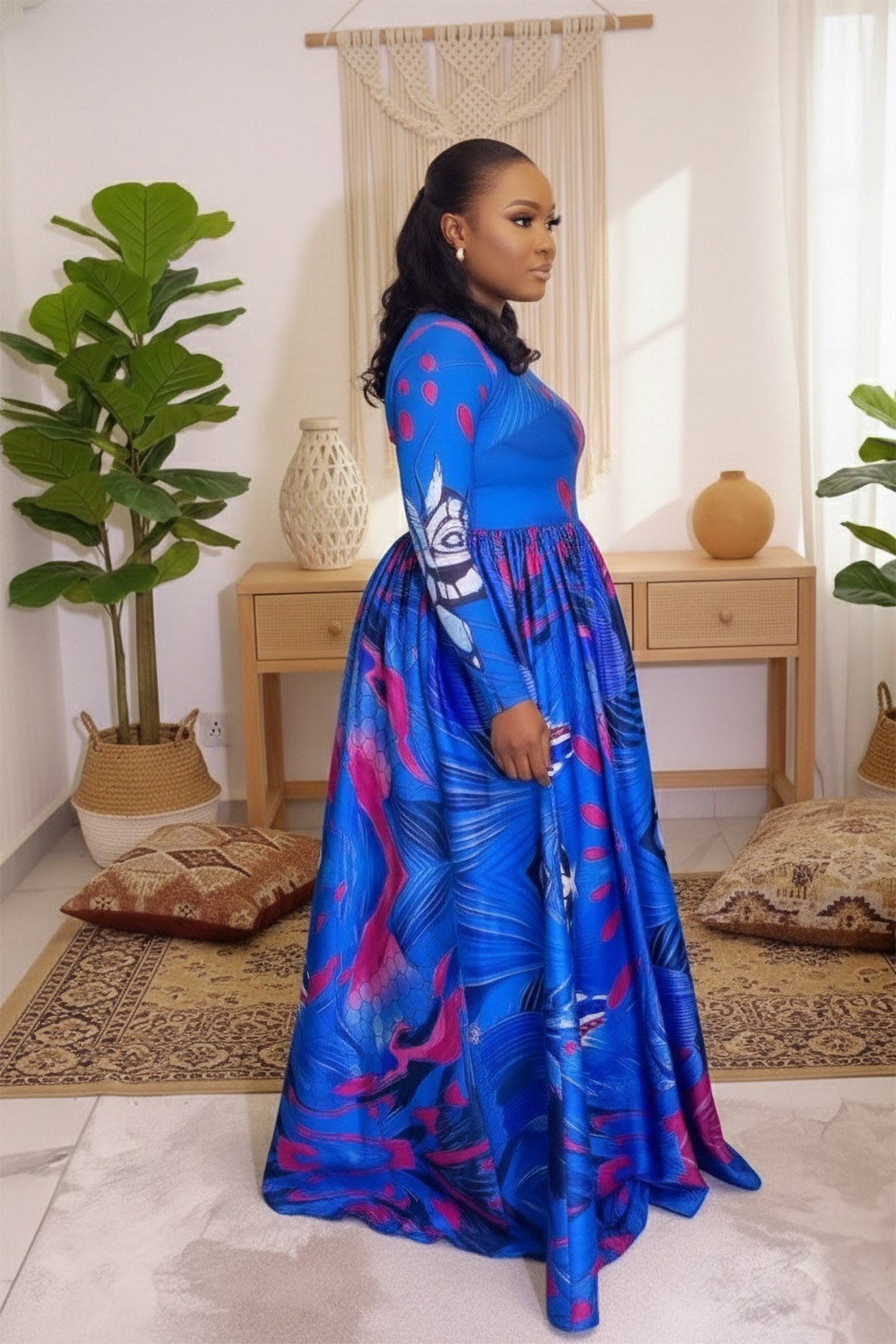 Vortex Blomster Maxi Kjole