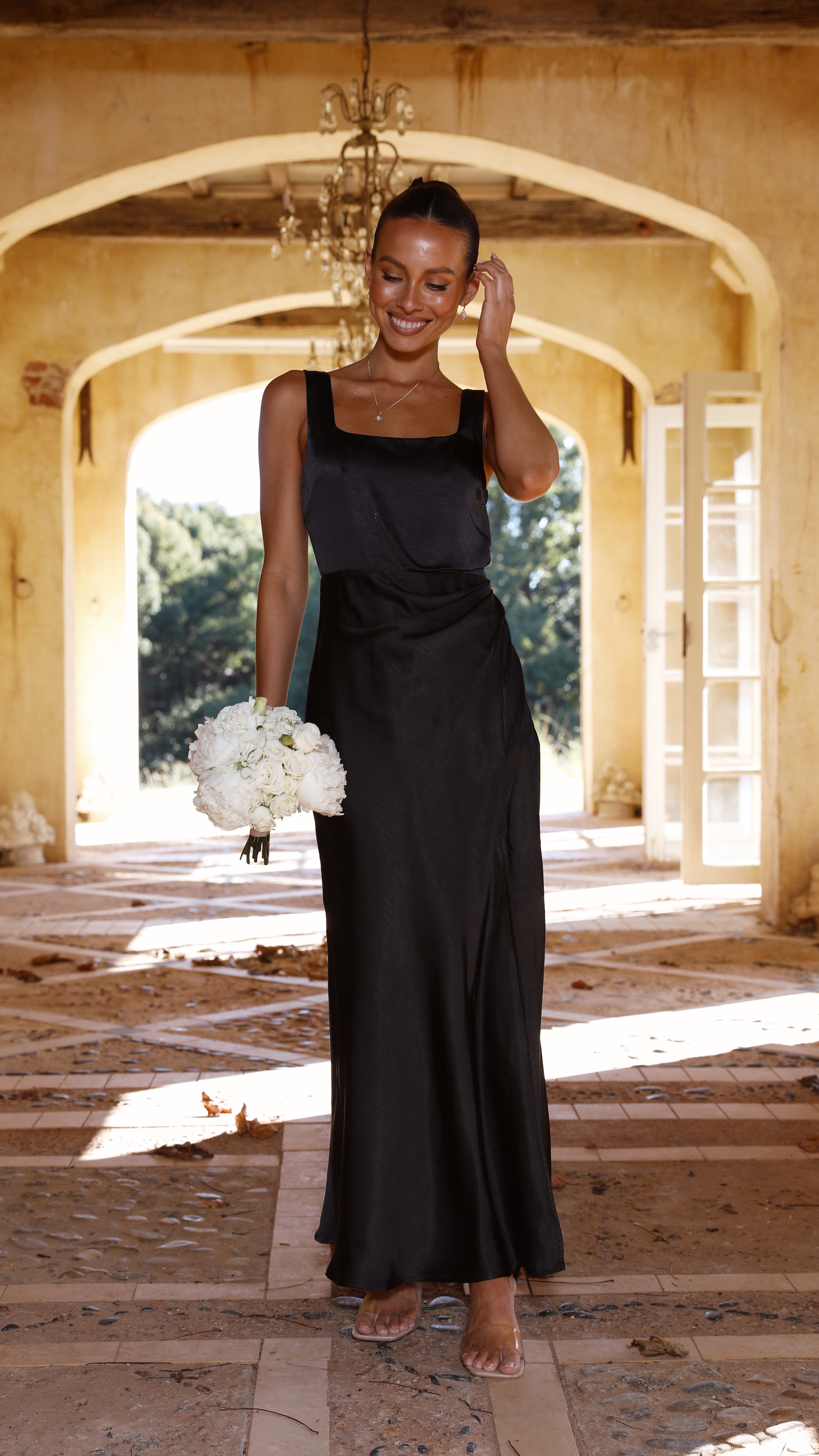 Robe longue Alaria - Noir