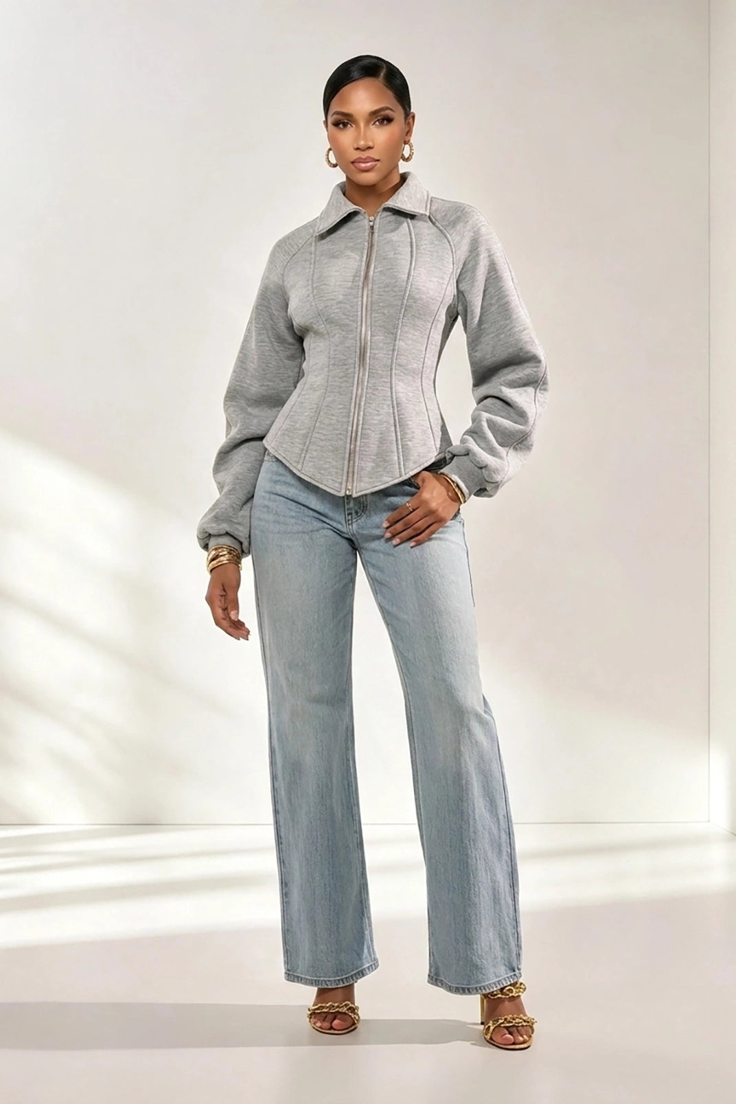 Robe mini en suédine synthétique avec franges style licou