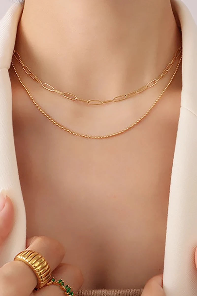 Conjunto de colar Dani Chain - Dourado