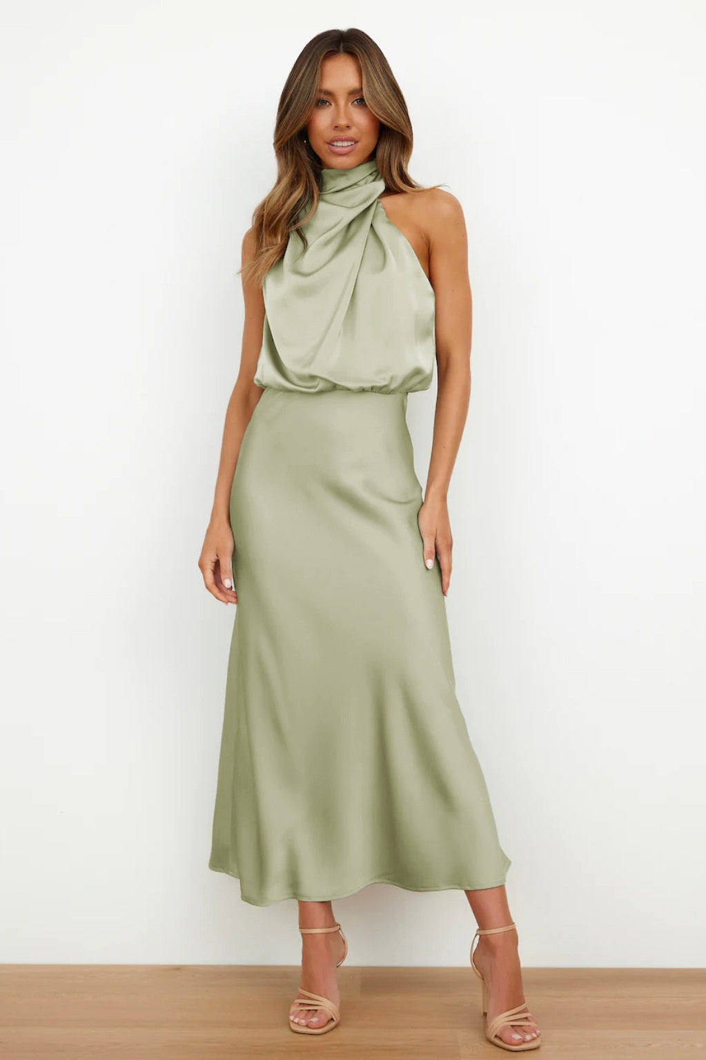 Rochie Maxi Esther - Verde Deschis