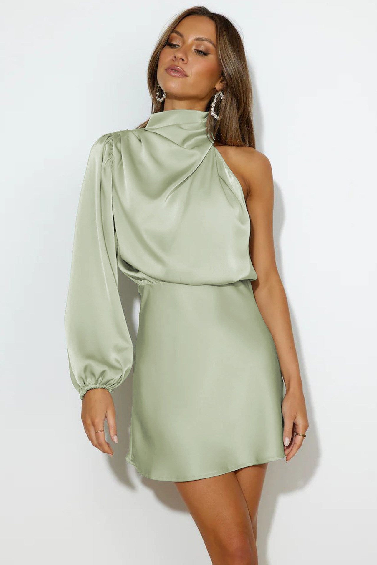 Rochie Mini Lissy - Verde Deschis