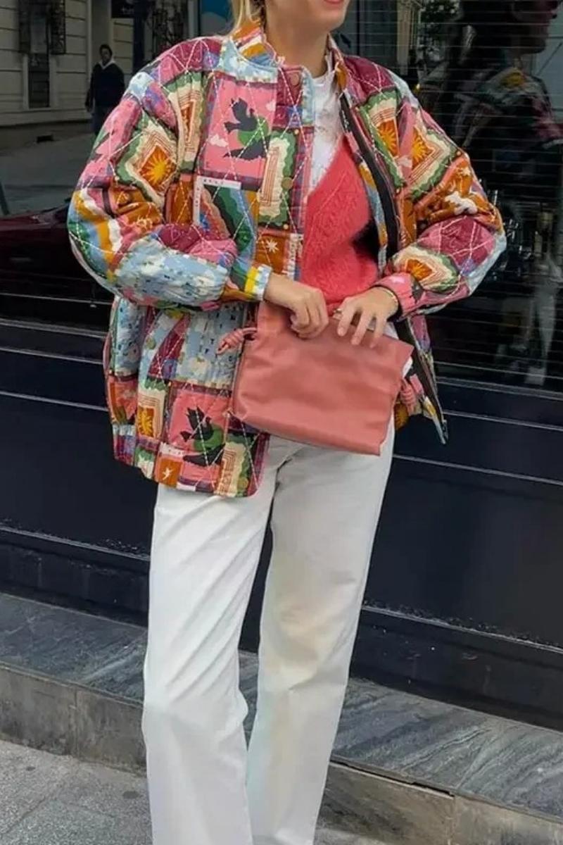 Veste à imprimé vintage