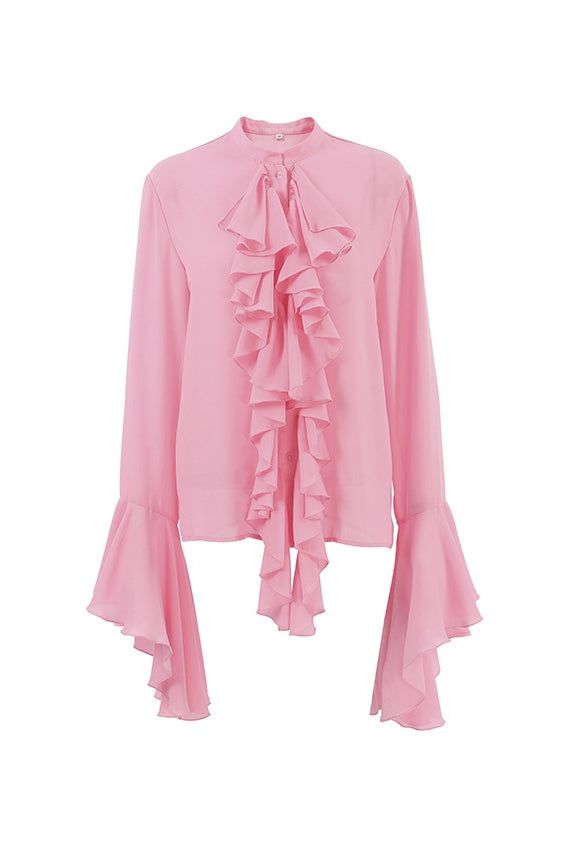 Michelle Semi-sheet Ruffle Blouse