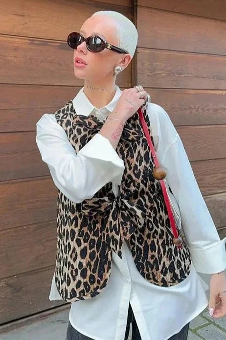 Leopard vest