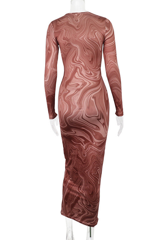 Gotické královny průsvitné zavěšené maxi šaty