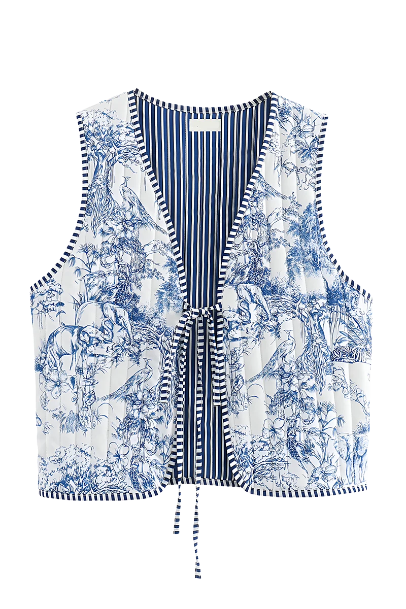 Gilet bleu Babinia