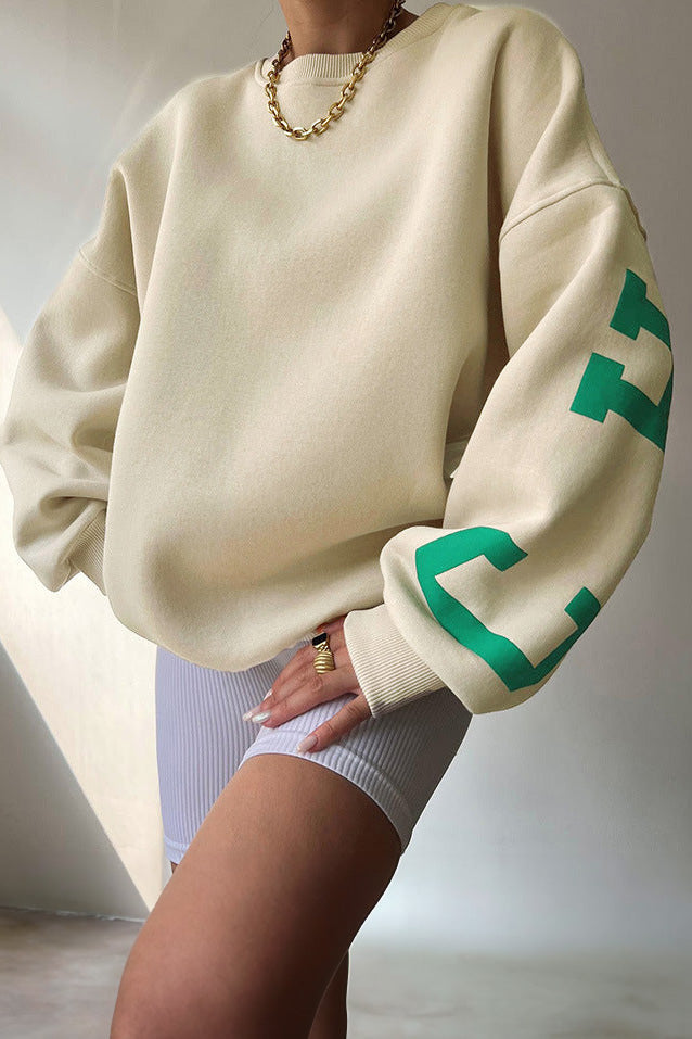 Brev grafisk crewneck