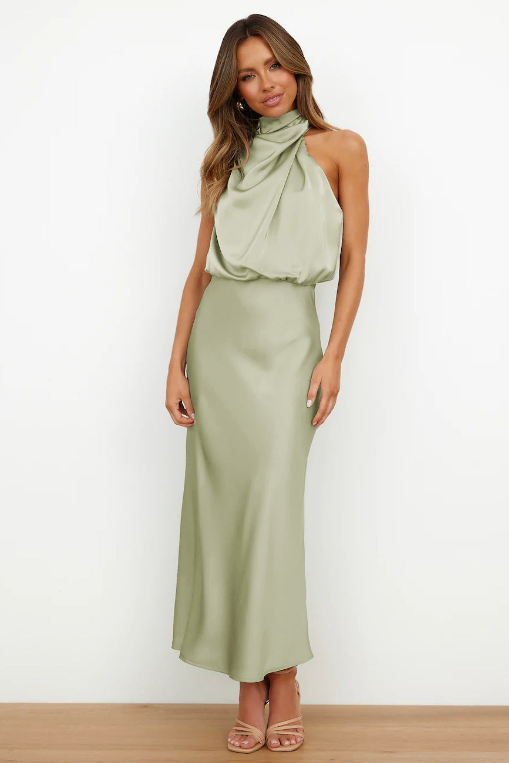 Rochie Maxi Esther - Verde Deschis