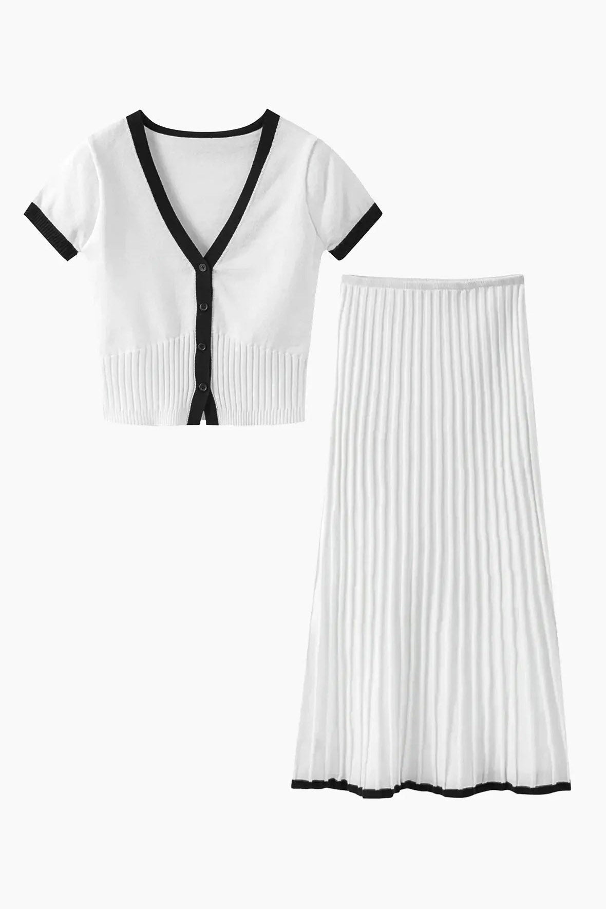 Completo gonna casual chic Ribbed Perfection