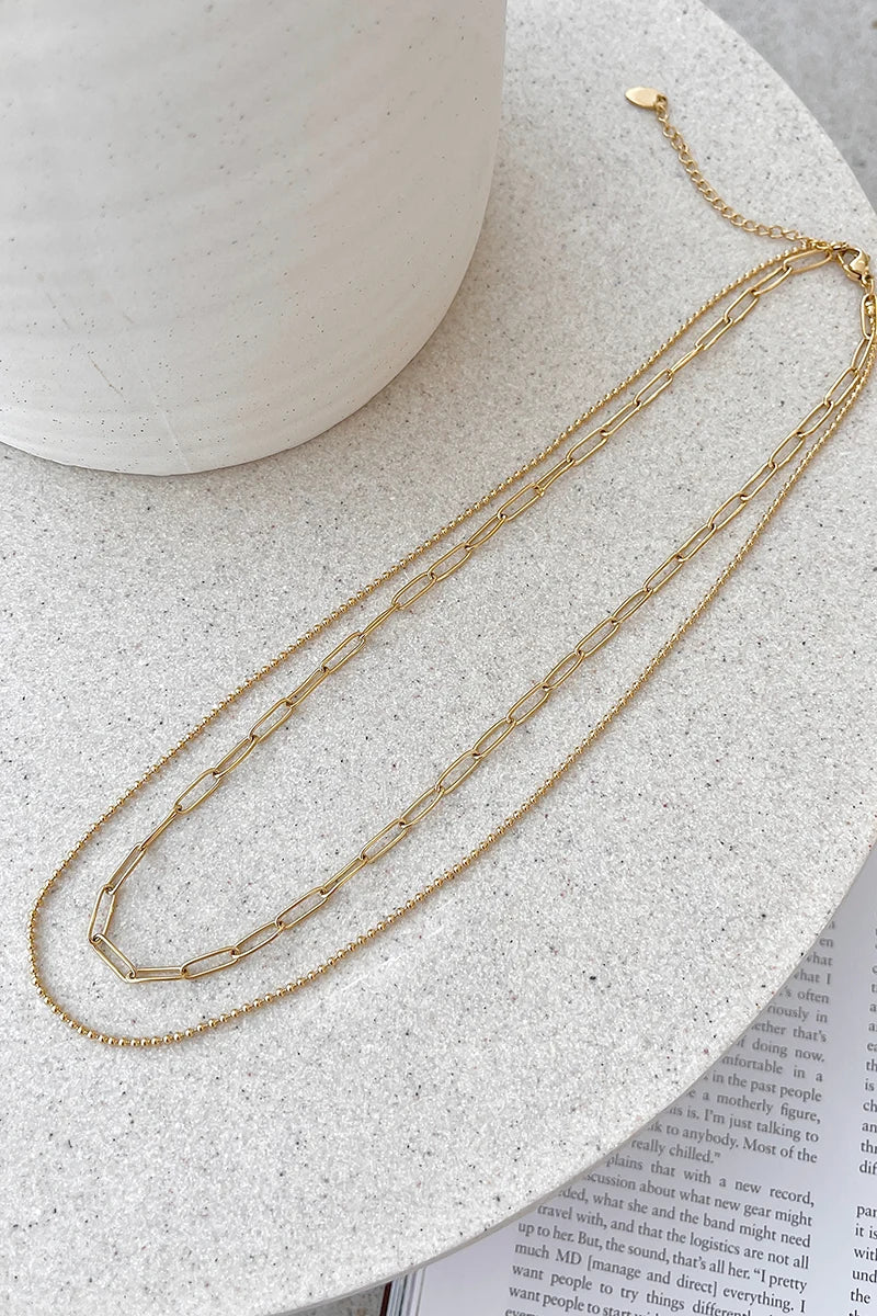 Conjunto de colar Dani Chain - Dourado